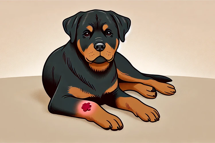 How to Treat Hot Spots on Rottweiler Skin